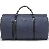 Torby podróżne - Modoker Skórzana torba na ubrania, torba podróżna na ubrania, torba marynarska, NIEBIESKI - miniaturka - grafika 1