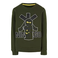 Bluzy dla chłopców - LEGO Bluza chłopięca Ninjago, Ciemna zieleń, 146 - miniaturka - grafika 1