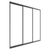 Pawilony ogrodowe - ESTI&ESTA Drzwi przesuwne do pergoli Luxe panel 270x218cm antracytowe - miniaturka - grafika 1