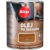 Farby i impregnaty do drewna - Altax Olej do tarasu 0,75 l Cedr - miniaturka - grafika 1