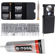 Śrubokręty - Techrebal Smart Pack #3 Zestaw precyzyjnych śrubokrętów 25w1, Klej B-7000 110ml, Lupa kieszonkowa 30x/60x - miniaturka - grafika 1