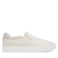 Trampki damskie - Tenisówki Calvin Klein Vulc Slip On - Jacq HW0HW02411 Écru - miniaturka - grafika 1