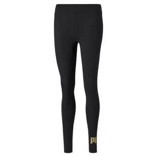 Legginsy damskie Puma ESSENTIAL+ METALLIC czarne 84830701-S - Legginsy - miniaturka - grafika 1