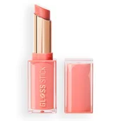 Błyszczyki do ust - Makeup Revolution Pout Lip Gloss Stick Błyszczyk do Ust w Sztyfcie Shimmer Peach - miniaturka - grafika 1