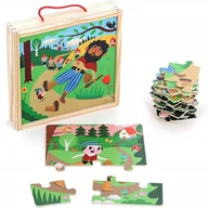 Puzzle - Vilac Puzzle 4x9 el. Paluszek (Baśn C.Perrault) +2 - miniaturka - grafika 1