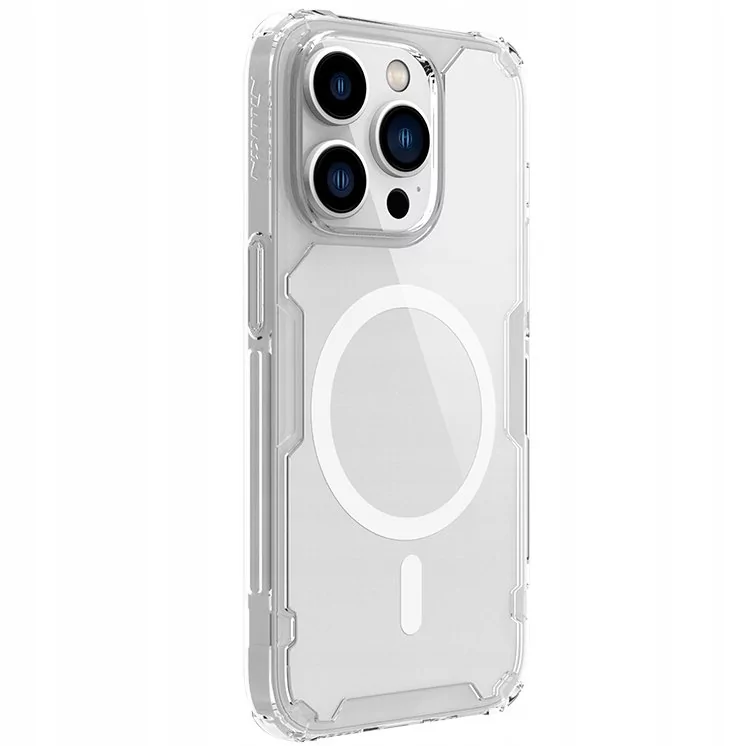 Nillkin Nature Pro Magnetic Case etui iPhone 14 Pro Max magnetyczny pokrowiec MagSafe przezroczysty