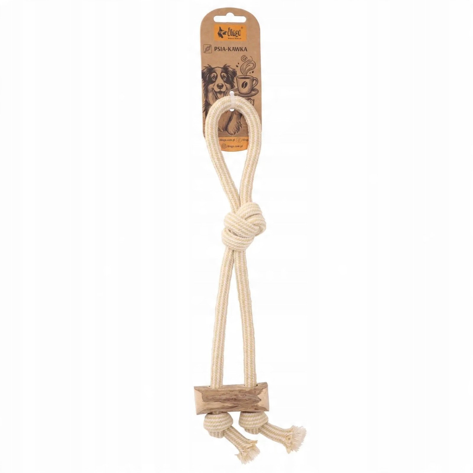 DINGO GRYZAK Z DRZEWA KAWOWEGO PSIA KAWKA PRZECIĄGACZ 37cm