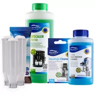 Akcesoria i części do ekspresów do kawy - Zestaw Krups - Filtr AL-TES46 3szt, Odkamieniacz Aqualogis Verde 500ml, Płyn Czyszczący System Mleczny Aqualogis Latteo 250ml, Cleaneo 10 szt. - miniaturka - grafika 1