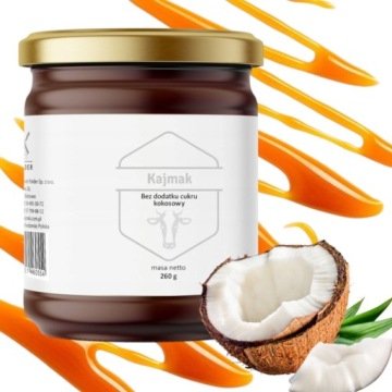 Polder Kajmak Kokosowy Bez Cukru Masa Krówkowa 260g Data: 11/04/2026