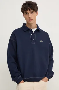 Lacoste bluza męska kolor granatowy gładka SH2821 - Bluzy męskie - miniaturka - grafika 1