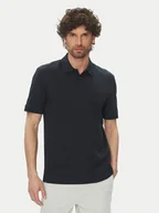 Koszulki męskie - BOSS Polo Pe_Interlock 50520109 Granatowy Regular Fit - miniaturka - grafika 1