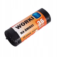Worki na śmieci - Worki Na Śmieci 120ML Czarne Mocne 7 Szt - miniaturka - grafika 1