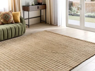 Dywan z juty 200 x 300 cm beżowy ARAPTEPE - Dywany - miniaturka - grafika 3