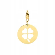 Wisiorki - Zawieszka Złota Koniczynka Pr 585-Charms - miniaturka - grafika 1