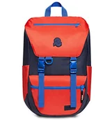 Plecaki - Invicta Plecak - JOLLY X, Czerwony/Niebieski - Kieszeń na PC 15,6'' - Podróże i wypoczynek - 27 LT - dla mężczyzn kobiet - 100% z recyklingu, Czerwony, Taglia unica, Casual - miniaturka - grafika 1