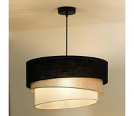 Lampy sufitowe - Duolla - Żyrandol na lince TRIO 1xE27/15W/230V śr. 45 cm czarny/szary/biały - miniaturka - grafika 1