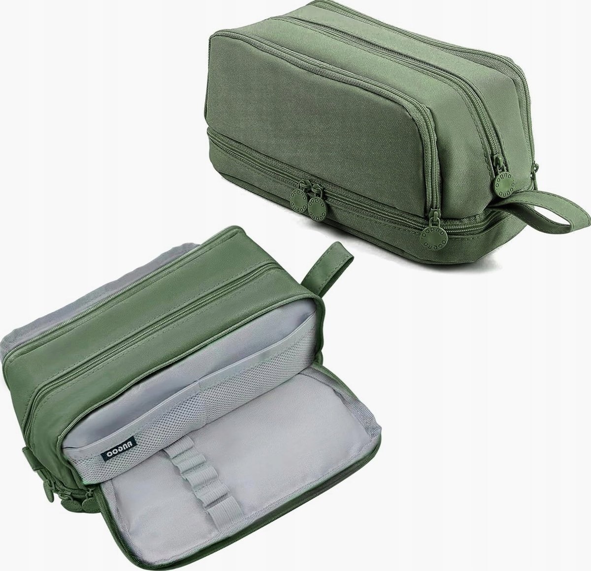 Piórnik 22x9.5x10cm cztery przegródki pojemny wytrzymały etui na długopisy