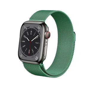 Crong Milano Steel - Pasek ze stali nierdzewnej do Apple Watch 42/44/45 mm (zielony) - Akcesoria do smartwatchy - miniaturka - grafika 5