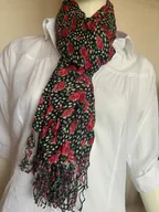 Apaszki i szaliki damskie - Szal PREMIUM WISKOZA OTULCZ Bandana SZAlIK PIEKNY - miniaturka - grafika 1