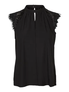 Vero Moda Bluzka "Vmmilla" w kolorze czarnym - Bluzki damskie - miniaturka - grafika 1