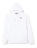 Bluzy męskie - FILA Męska bluza z kapturem raglanowa, jasna biel, M, Bright White, M - miniaturka - grafika 1