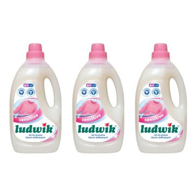 Żel do prania LUDWIK Sensitive 3 x 1500 ml Uniwersalny