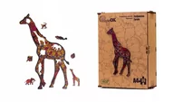 Puzzle - Puzzle Drewniane EKO 55 Cętkowana Żyrafa A4 PuzA4-00733 - miniaturka - grafika 1