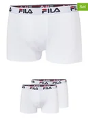 Majtki męskie - Fila Bokserki (2 pary) w kolorze białym - miniaturka - grafika 1