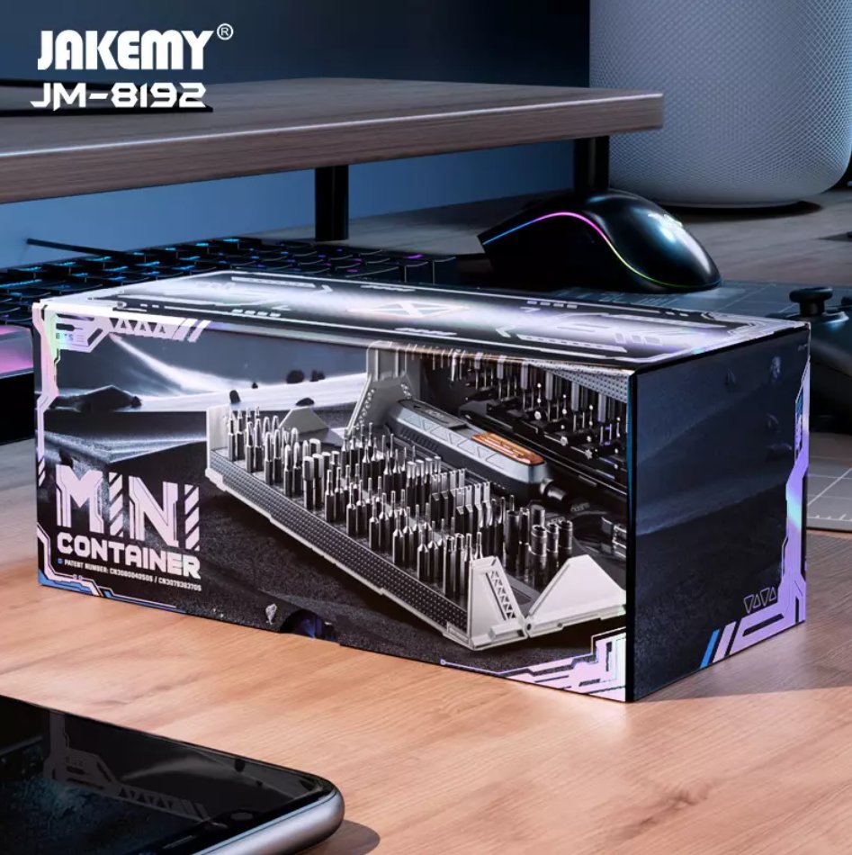 JAKEMY JM-8192 Zestaw narzędzi precyzyjnych 180w1 mini kontener / skrzynka