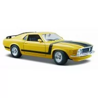 Kolekcjonerskie modele pojazdów - Model kompozytowy Ford Mustang Boss 302 1970 zółty 1/24 - miniaturka - grafika 1