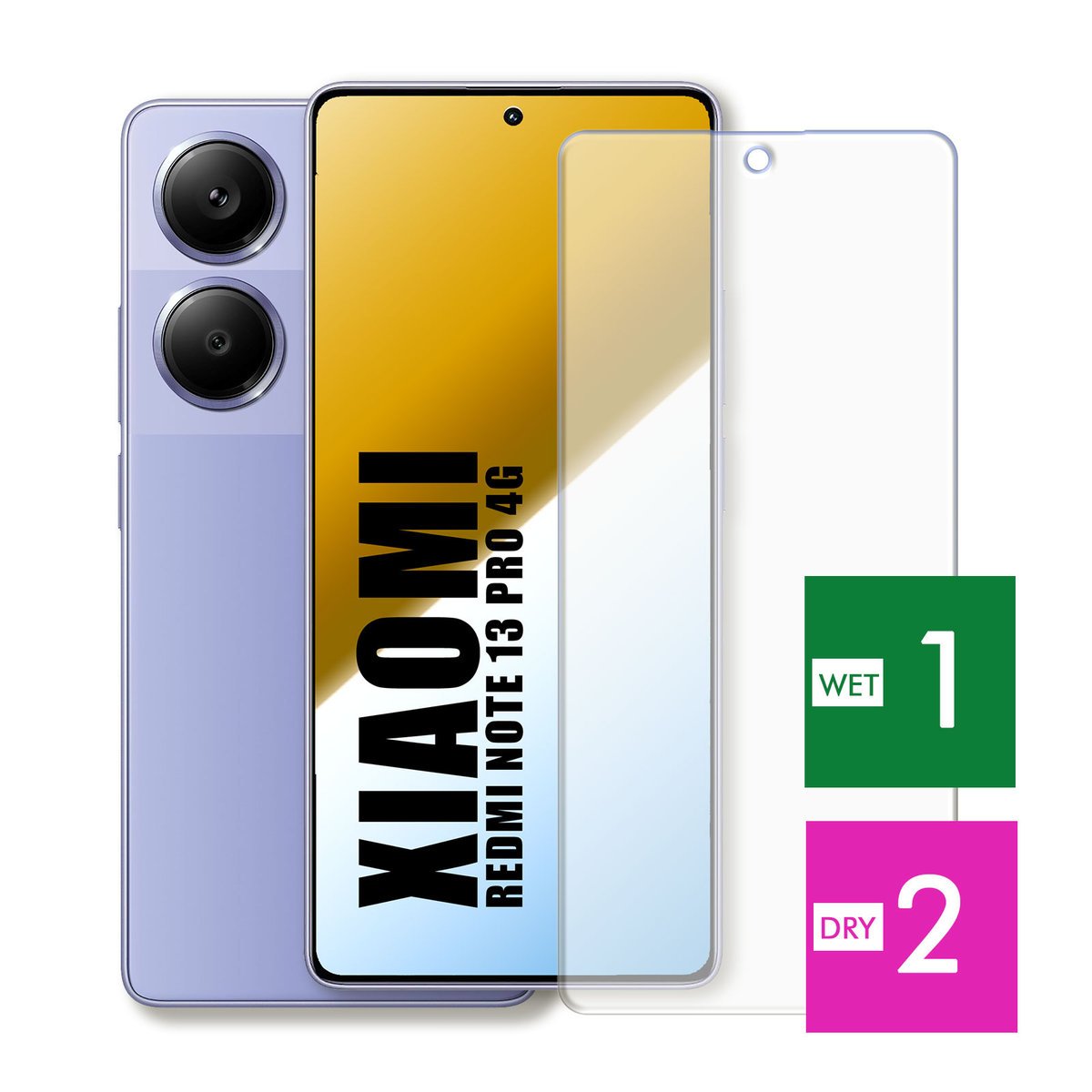 WZMOCNIONE SZKŁO DO XIAOMI REDMI NOTE 13 PRO 4G SZYBKA HARTOWANE 9H JAKOŚĆ
