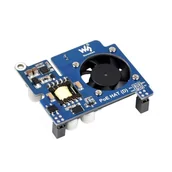 Podzespoły elektroniczne - Power over Ethernet HAT (D) - nakładka zasilająca PoE i sieciowa 802.3af - do Raspberry Pi 3B+/4B - Waveshare 19532 - miniaturka - grafika 1