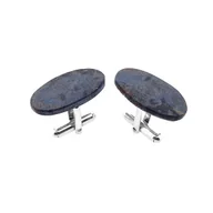 Spinki do mankietów i krawatów - Spinki do mankietów Pietersyt (S1026) Srebro [925] - miniaturka - grafika 1