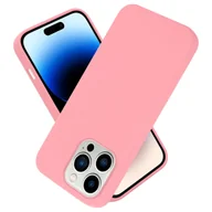 Etui i futerały do telefonów - Pokrowiec Do Apple iPhone 14 PRO MAX Etui w LIQUID RÓŻOWY TPU Silikon Case Cover Obudowa Ochronny Cadorabo - miniaturka - grafika 1