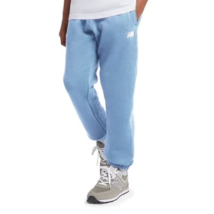 Spodnie New Balance LAKB0007HEB - niebieskie - Spodnie i spodenki dla dziewczynek - miniaturka - grafika 1