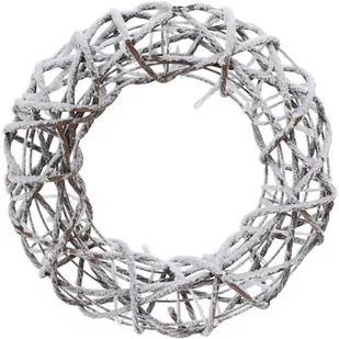 Wianek świąteczny pleciony 15 Led 30 cm - Oświetlenie świąteczne - miniaturka - grafika 1