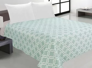 Euromat Dwustronna Narzuta TAVIRA J-006 Blue Bez Poszewek 220x240 14098 - Narzuty - miniaturka - grafika 1