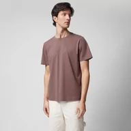 Koszulki sportowe męskie - Męski t-shirt oversize Outhorn OTHWSS24TTSHM1499 - brązowy - miniaturka - grafika 1