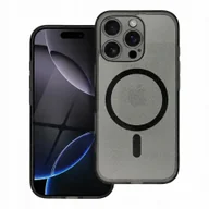 Etui i futerały do telefonów - Futerał CLEAR MAG COVER z ochroną aparatu kompatybilny z MagSafe do IPHONE 16 Pro black glitter - miniaturka - grafika 1
