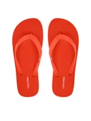 Klapki i japonki męskie - Calvin Klein Japonki Logo Strap HM0HM02105 Pomarańczowy - miniaturka - grafika 1