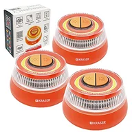 Narzędzia samochodowe - KRASER KR4V16NP3 3 Światło Awaryjne Auto, Sygnał Światło Autonomiczne Ostrzegawcze Natężenie LED, Homologowana Magnetyczna Lekki Lampka Sygnalizacyjna Drodze Awaryjna Autonomiczna, Latarka - miniaturka - grafika 1