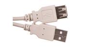 Kable USB - Wentronic Wtyk USB 2.0 Verlaengerung, (lose Ware), 'A' > 'A' gniazdo USB Verl AA 180 LC HiSpeed 2.0 1.8 m, 1 szt., biały 68715 - miniaturka - grafika 1