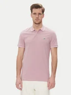 Koszulki męskie - Lee Polo Pique 112363856 Fioletowy Regular Fit - miniaturka - grafika 1