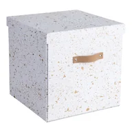 Pudła i pojemniki do przechowywania - Pudełko w biało-złotym kolorze Bigso Box of Sweden Logan - miniaturka - grafika 1