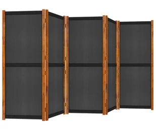 Czarny panelowy parawan tarasowy R5-G18 - Akcesoria do ogrodzeń - miniaturka - grafika 1