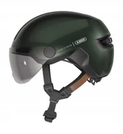 Kaski rowerowe - Kask rowerowy Abus Urban Hud-y Ace Led Moss Green M 54-58cm - miniaturka - grafika 1