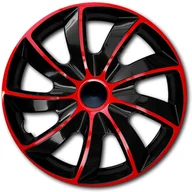 Kołpaki samochodowe - Kołpak 15" QUAD czerwono-czarny 1szt - miniaturka - grafika 1