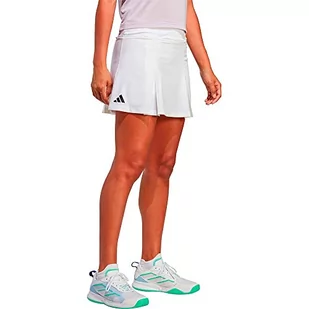 adidas Damska spódnica Club Pleatskirt, biała, HT7184, M - Spódnice - miniaturka - grafika 1