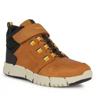 Buty dla chłopców - Kozaki Geox J Flexyper Boy B Abx J949XA 032FU C6F2G D Brown/Dk Yellow - miniaturka - grafika 1
