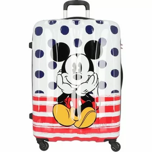 American Tourister Disney Legends Walizka na 4 kółkach 75 cm mickey-blue-dots 64480-9072 - Walizki - miniaturka - grafika 1